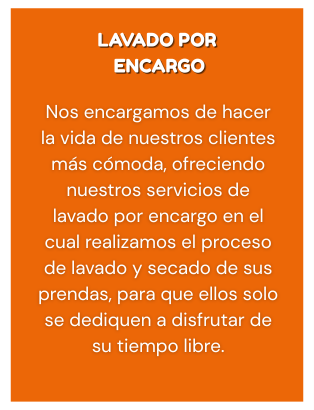Lavado por Encargo — descripción